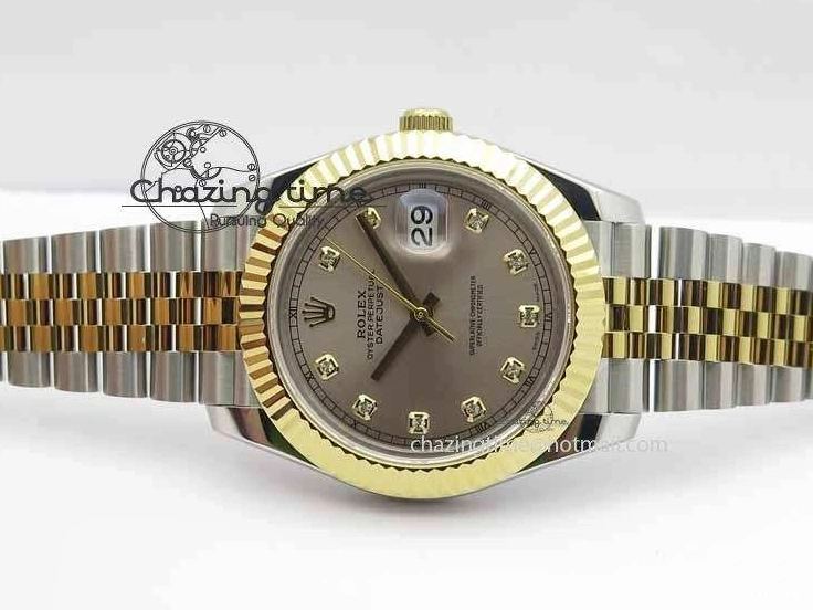 MiroTime 0501 DateJust II 41mm SS YG BP Maker Best Edition Silver Diam Dial On Jubilee Bracelet A Casual 3660